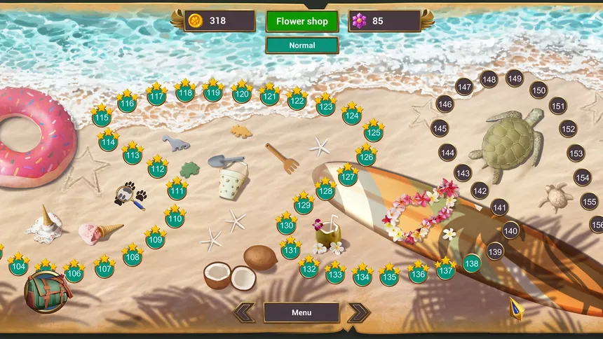 Скриншот 1 к игре Solitaire Quest: Love Blossoms