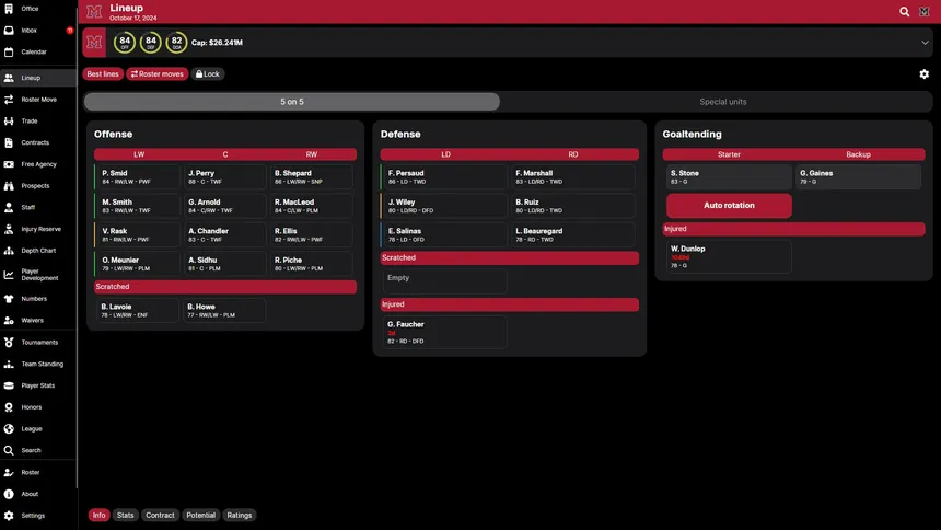 Скриншот 1 к игре Hockey Legacy Manager 25