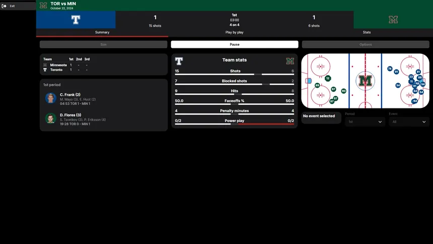 Скриншот 3 к игре Hockey Legacy Manager 25