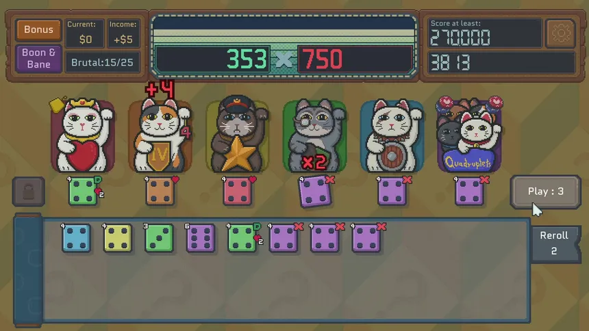 Скриншот 1 к игре Cats & Dice