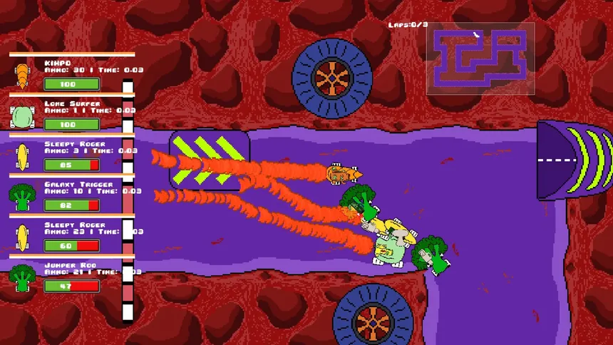 Скриншот 7 к игре Veg out Crew 2D Racer