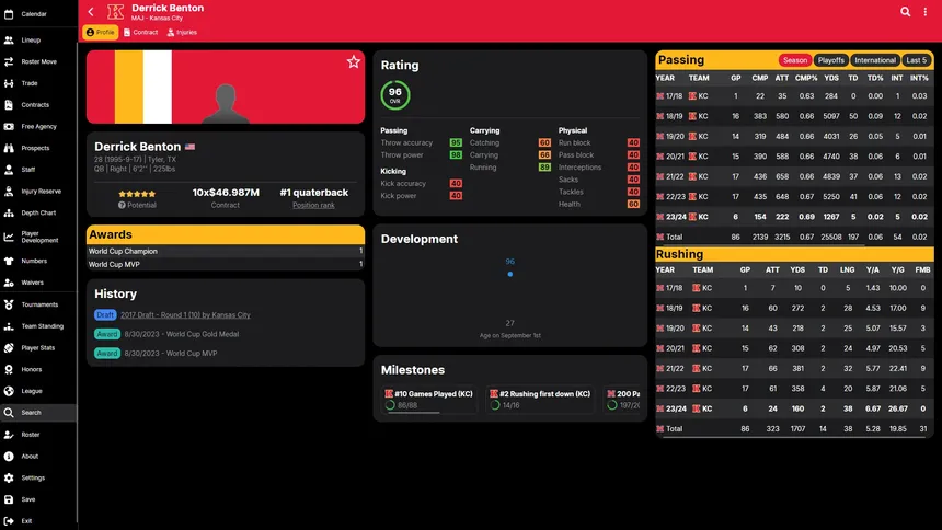 Скриншот 2 к игре Football Legacy Manager 25