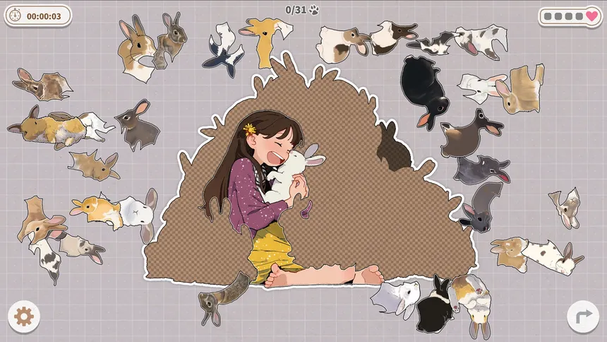 Скриншот 1 к игре Bunnies Huddled Together