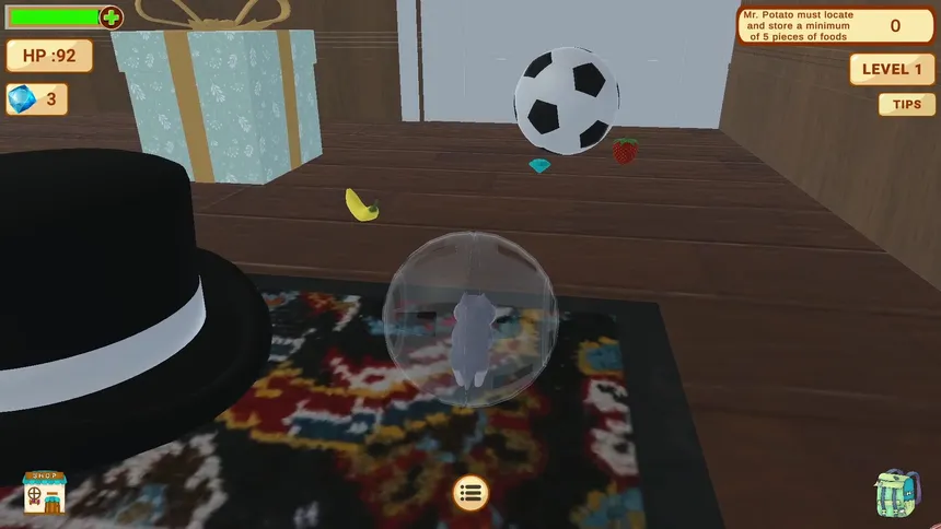Скриншот 2 к игре Hamsterball: Potato's Great Escape