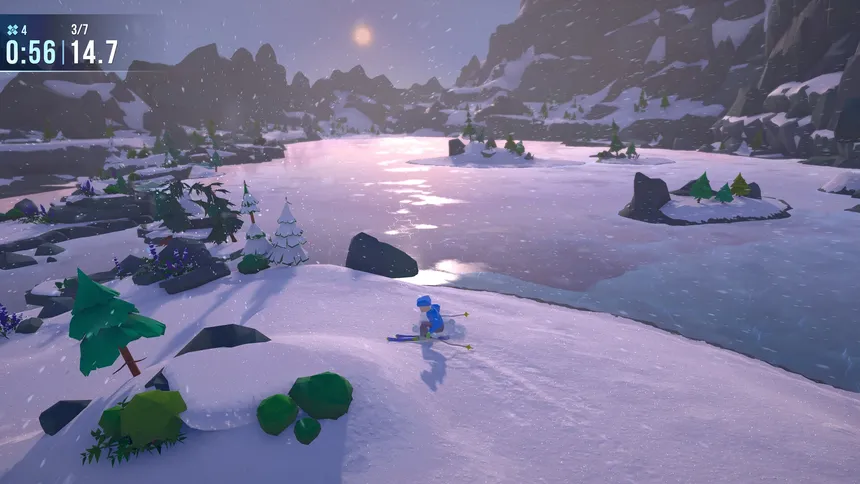Скриншот 1 к игре Lonely Mountains: Snow Riders