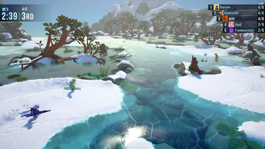 Скриншот 2 к игре Lonely Mountains: Snow Riders