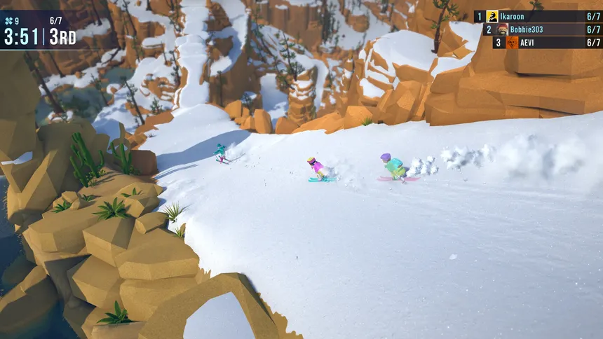 Скриншот 3 к игре Lonely Mountains: Snow Riders