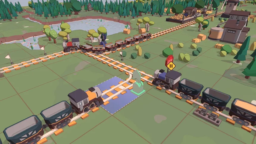Скриншот 2 к игре Super Loco World - Cozy Train Automation