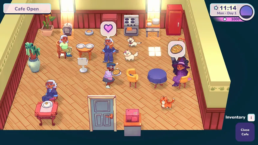 Скриншот 2 к игре Cat Cafe Manager 2: Big City Bliss