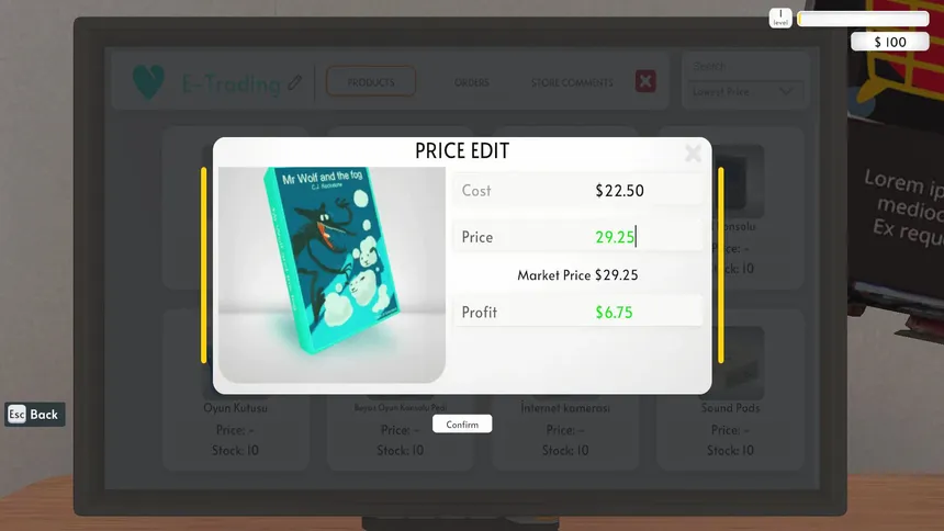 Скриншот 3 к игре E-Trading Simulator: Prologue