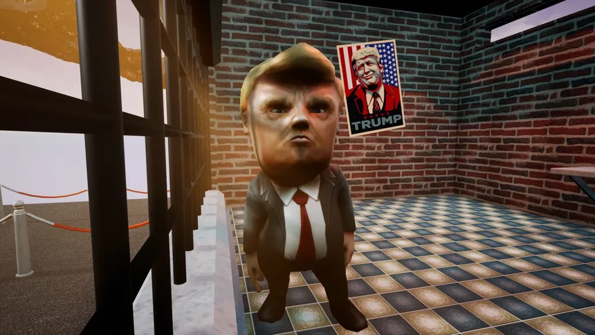 Скриншот 2 к игре ТОЛЬКО ВВЕРХ: ТРАМПА В ПРЕЗИДЕНТЫ