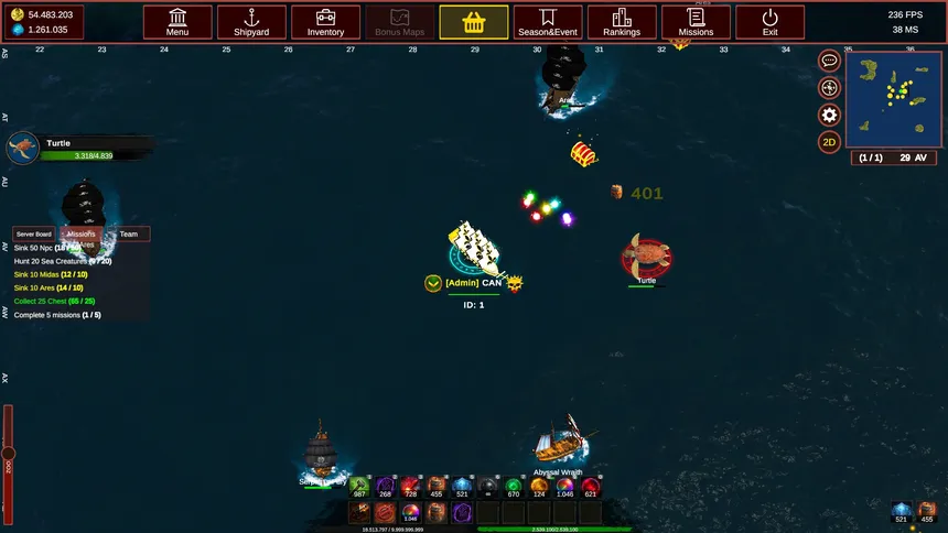 Скриншот 1 к игре King Of The Pirates