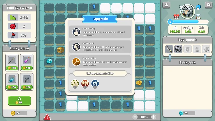 Скриншот 2 к игре Minesweeper & Dungeon RPG - 扫雷与地下城