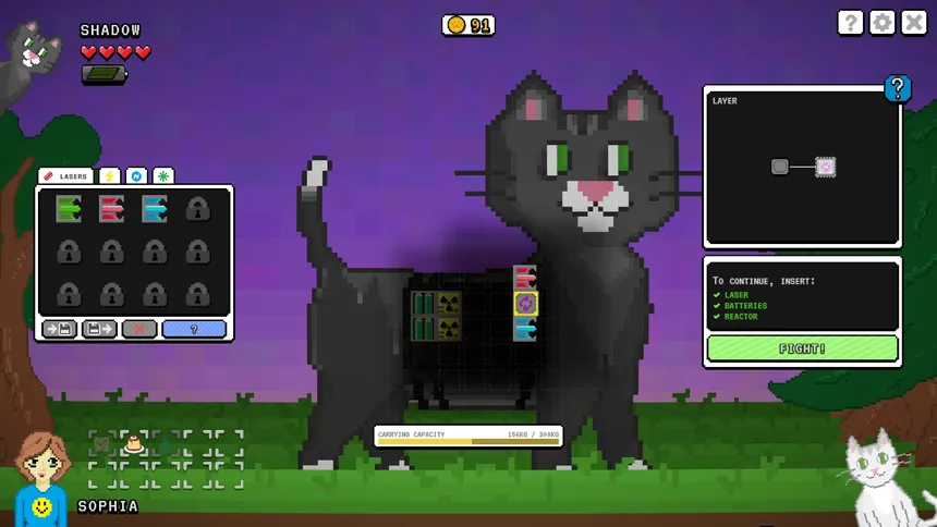 Скриншот 1 к игре Laser Battle Cats - travel & destroy!