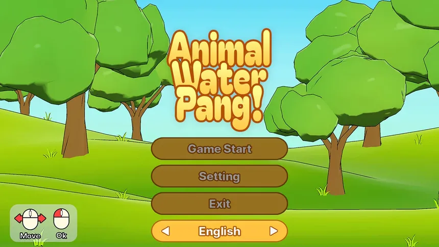 Скриншот 1 к игре Animal Water Pang!