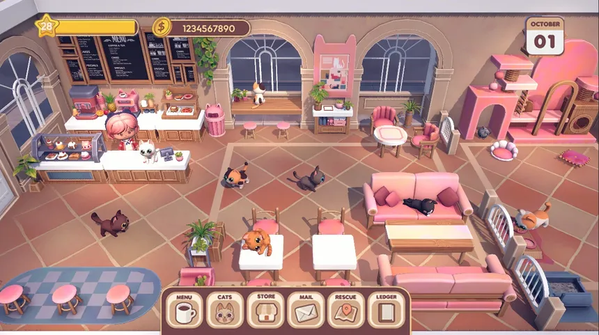 Скриншот 3 к игре Meow Cafe: Perfect Match