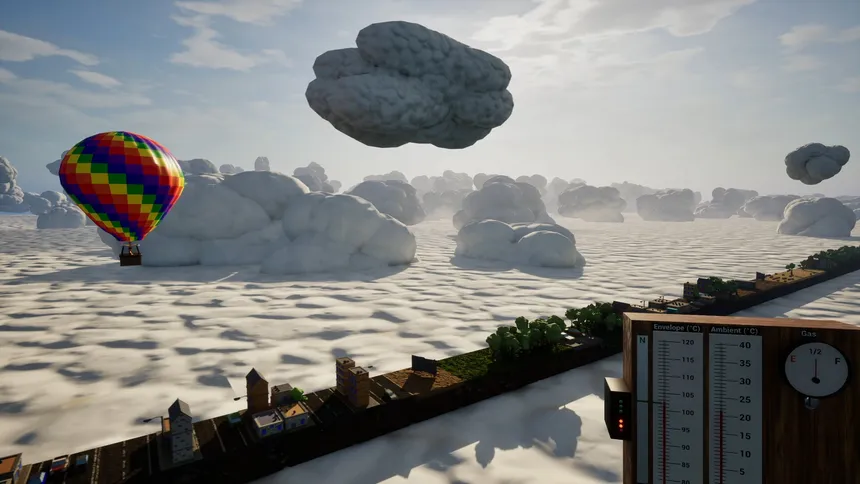 Скриншот 2 к игре Endlessly side-scrolling Balloon Simulator 2024