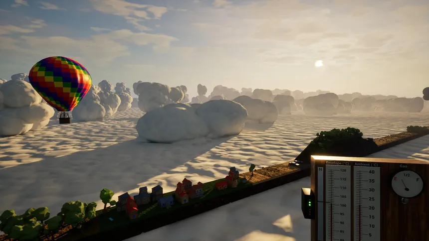 Скриншот 3 к игре Endlessly side-scrolling Balloon Simulator 2024