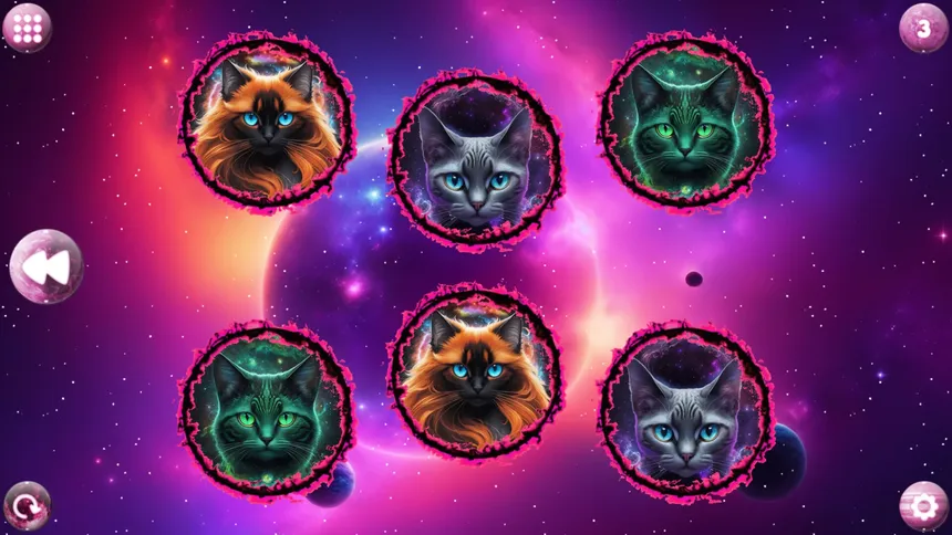 Скриншот 2 к игре Space Memory: Cats