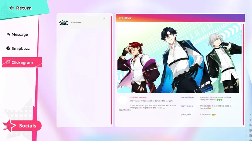 Скриншот 4 к игре Stellifier - an otome game inspired by older idols