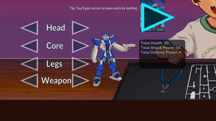 Скриншот 3 к игре GunGunGo: Mecha Build and Battle