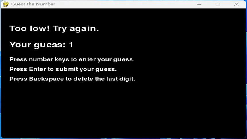 Скриншот 1 к игре Mini Game：Guess numbers