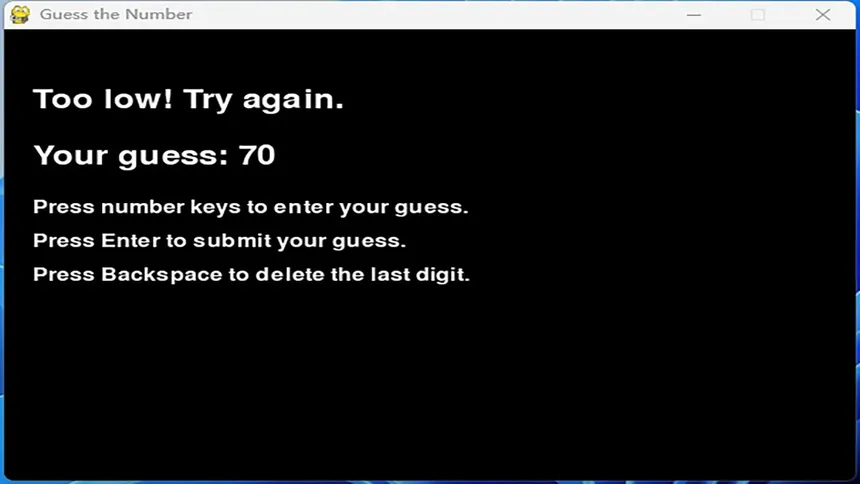 Скриншот 2 к игре Mini Game：Guess numbers