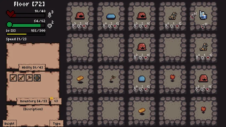 Скриншот 1 к игре Deep in the Dungeon