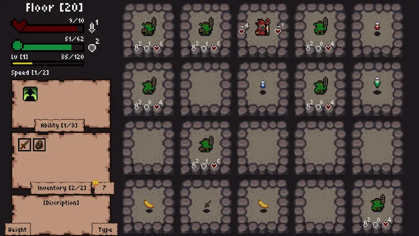 Скриншот 2 к игре Deep in the Dungeon