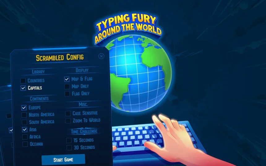 Скриншот 5 к игре Typing Fury: Around the World