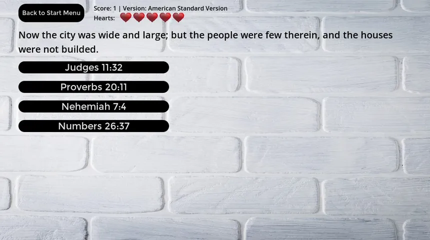 Скриншот 3 к игре Bible Verse Challenge