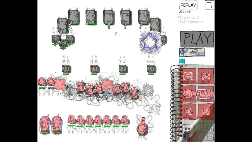 Скриншот 1 к игре Doodle Tank Commander