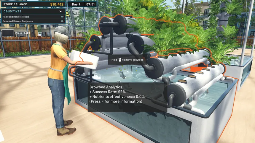 Скриншот 1 к игре Hydroponics Farm & Store Simulator