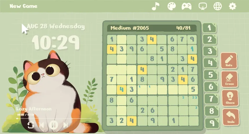 Скриншот 3 к игре Cozy Sudoku
