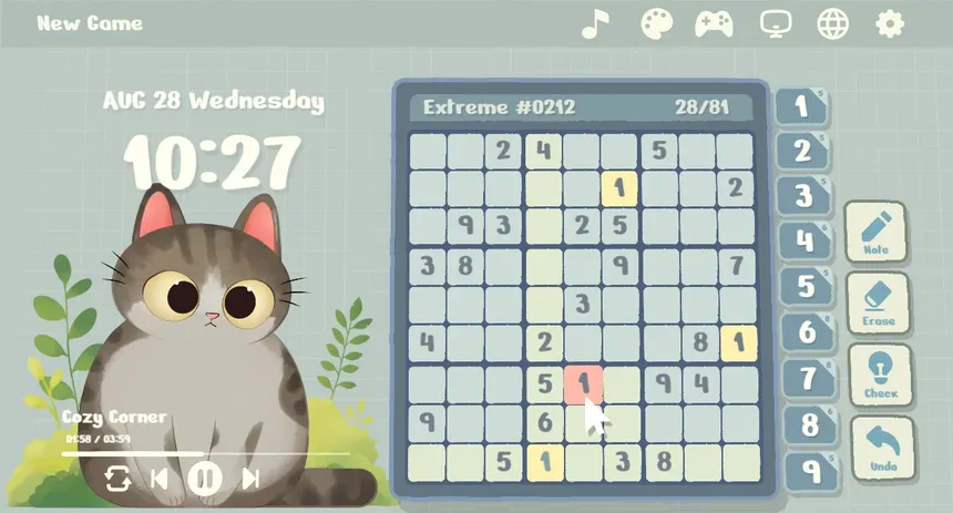Скриншот 4 к игре Cozy Sudoku