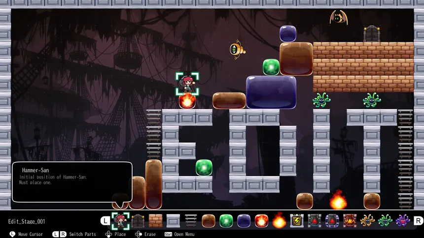 Скриншот 3 к игре Crash Puzzle Hammer-San