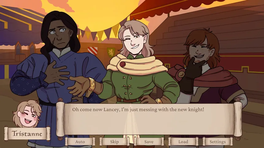 Скриншот 1 к игре Camelot Crush: A Round Table Dating Sim