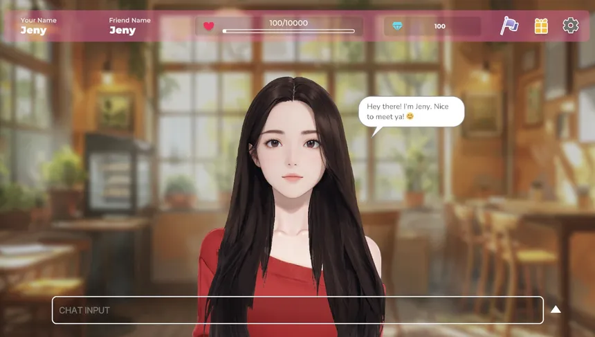 Скриншот 1 к игре AI Love Chat : virtual romance