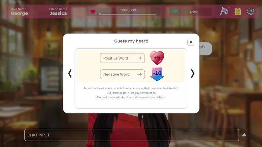 Скриншот 4 к игре AI Love Chat : virtual romance
