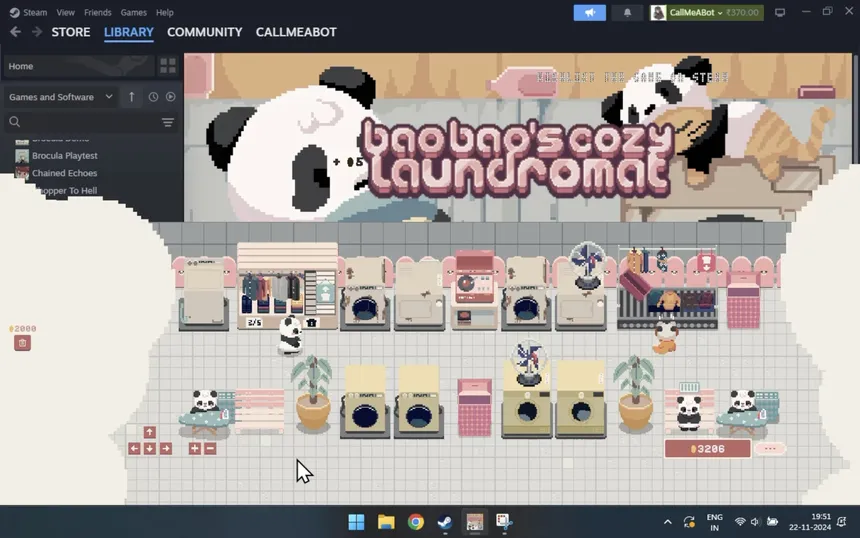 Скриншот 6 к игре Bao Bao's Cozy Laundromat