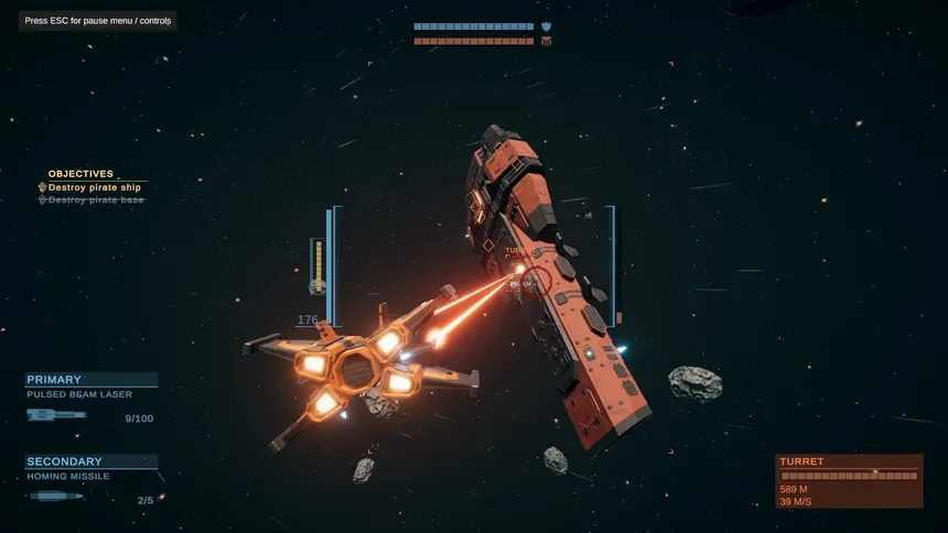 Скриншот 3 к игре Starship Fighters: Space Combat Simulator