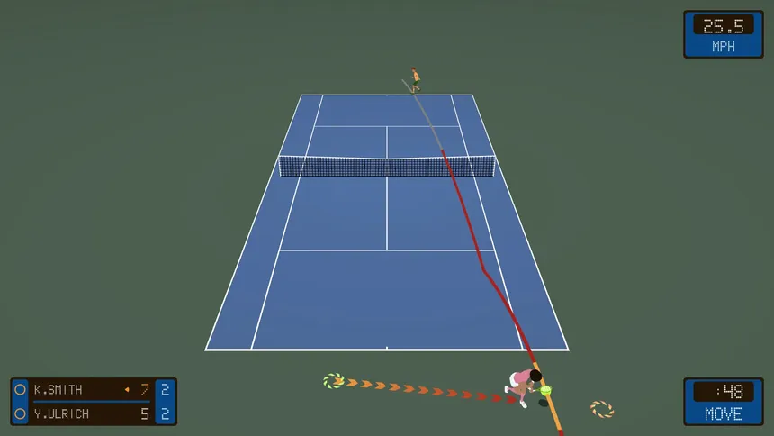 Скриншот 1 к игре Line Clipper: Tennis Tactics