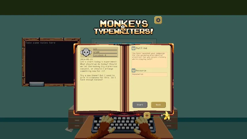 Скриншот 1 к игре Monkeys & Typewriters!