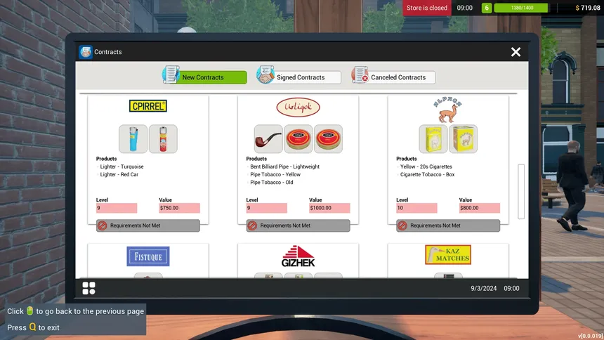 Скриншот 1 к игре Tobacco Shop Simulator: Prologue
