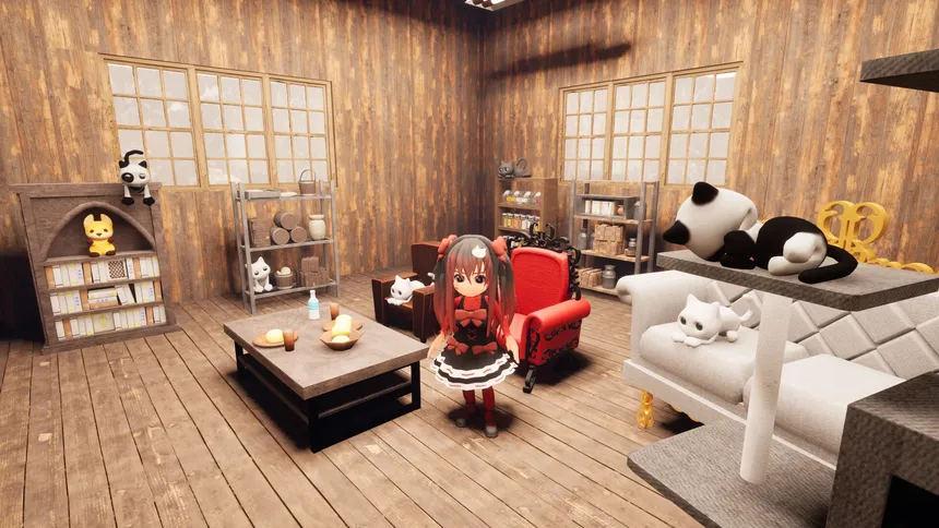 Скриншот 5 к игре 幽霊屋敷と猫の家