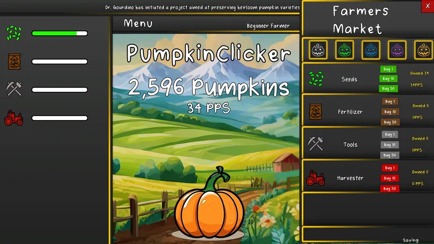 Скриншот 2 к игре Pumpkin Clicker