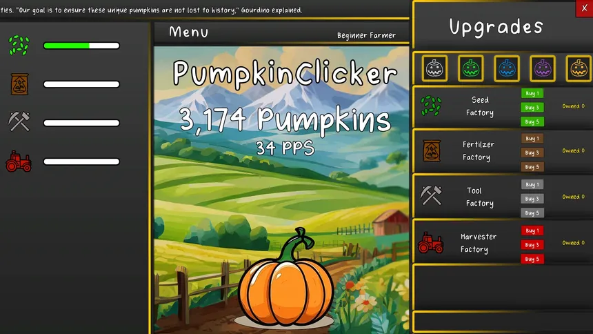 Скриншот 6 к игре Pumpkin Clicker