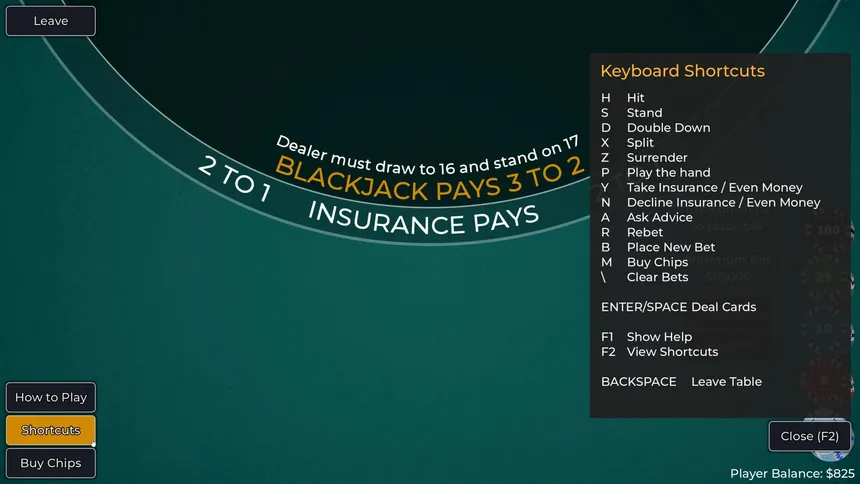 Скриншот 6 к игре Player vs. Dealer Blackjack
