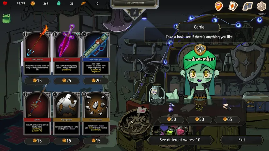 Скриншот 4 к игре Pocket Legend : Inventory Roguelike Deckbuilder