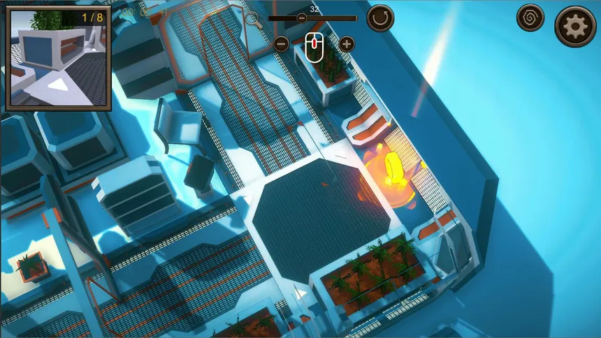 Скриншот 1 к игре Hidden Space Station Top-Down 3D